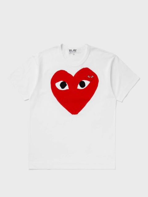Comme des Garçons PLAY T-SHIRT RED EMBLEM KNIT