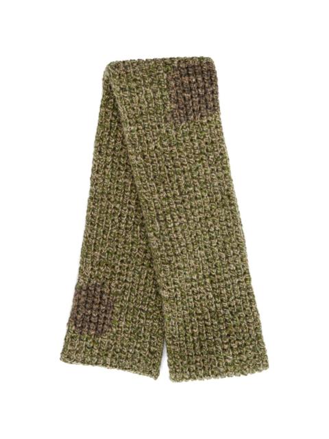 Maison Margiela chunky-knit wool-blend scarf