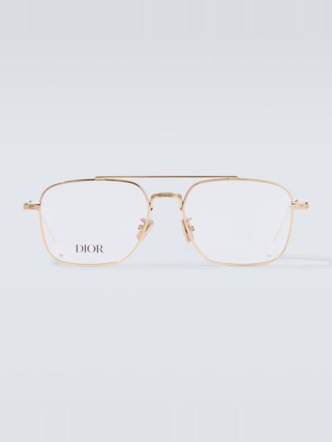 Dior DiorBotanica gold-plated aviator glasses