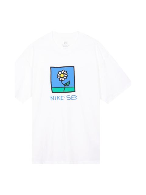 Nike Nike SB 꽃 티셔츠 'White'FB8139-100