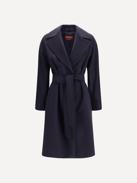 Max Mara Studio Wool Coat with peak lapels