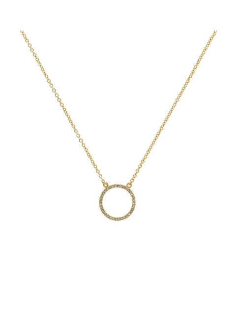 MELISSA ODABASH GOLD CRYSTAL CIRCLE NECKLACE