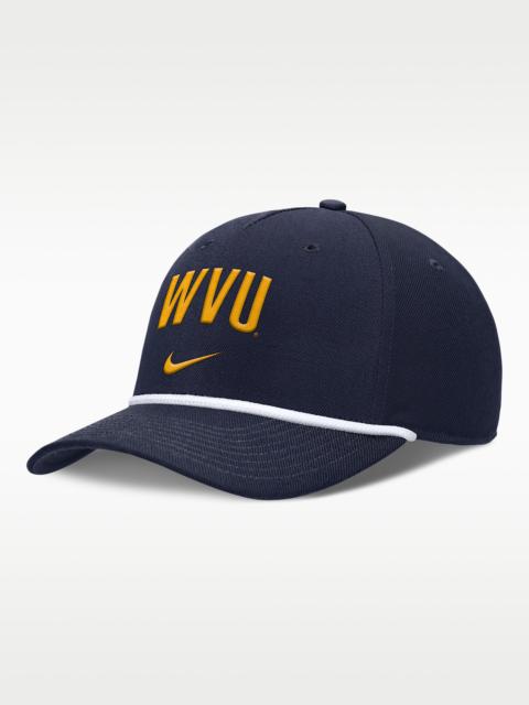 Nike West Virginia Primetime Rise Campus Men's Nike College Adjustable Hat
