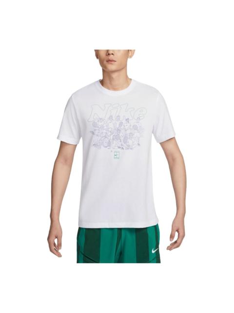 Nike NikeCourt Dri-FIT Tennis T-shirt Asia Sizing 'White' FV8433-100