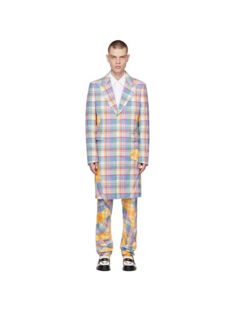 Comme des Garçons Homme Plus Multicolor Check Coat