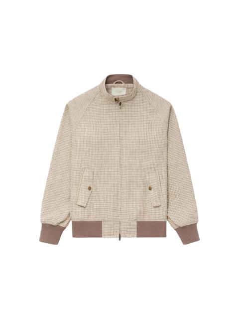 AIMÉ LEON DORE Aime Leon Dore Wool Harrington Jacket Cream Houndstooth