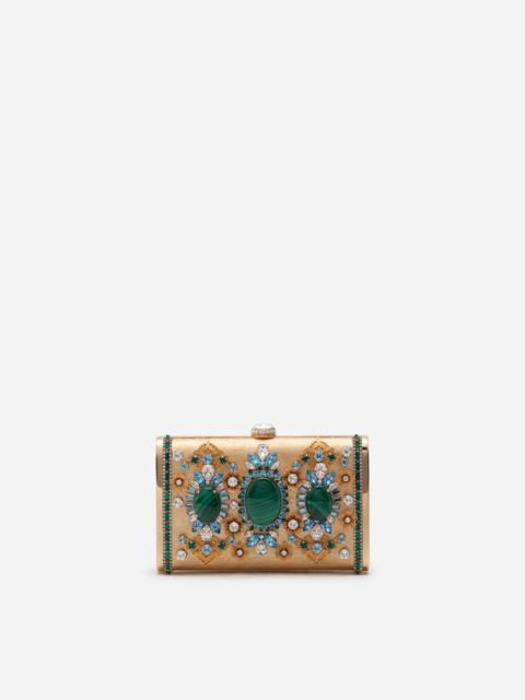 Dolce & Gabbana Metal Marlene clutch with jewels