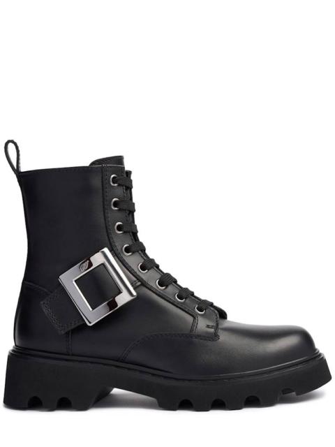 Roger Vivier 20mm Viv Rangers leather combat boots
