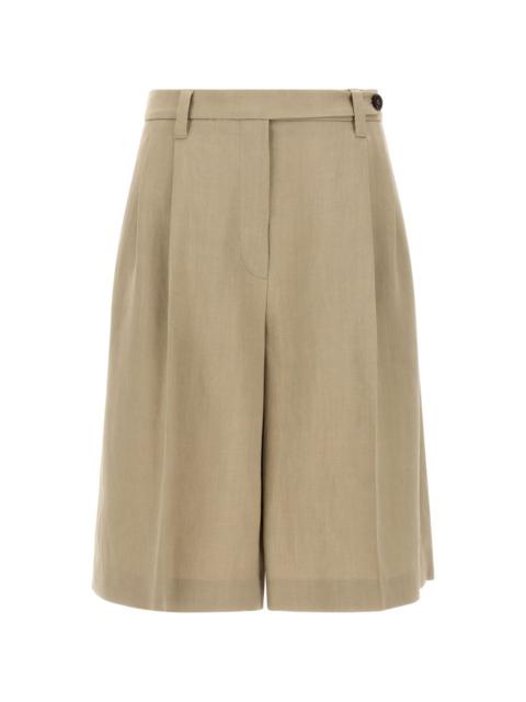 Brunello Cucinelli belt-loop pleat shorts