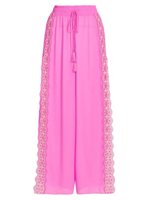 RAMY BROOK Women's Athena Embroidered Pants - Radiant Pink