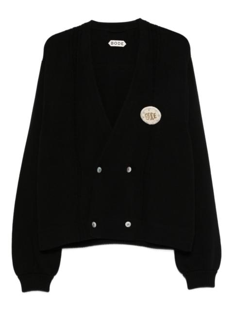 BODE button appliqué cardigan