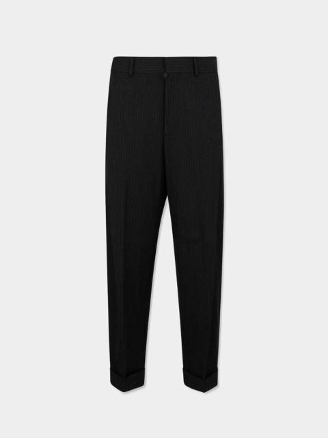 DSQUARED2 PINSTRIPED WIDE PLEAT PANT