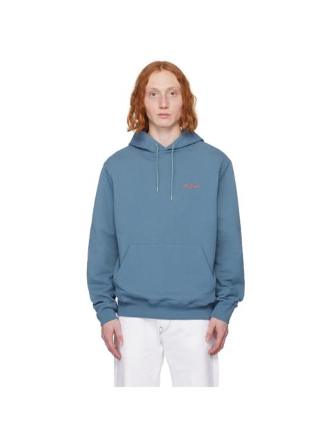 Paul Smith Blue Embroidered Hoodie