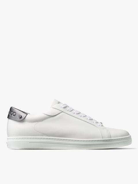 Jimmy Choo Egon Smoke JC Monogram Leather Espadrilles