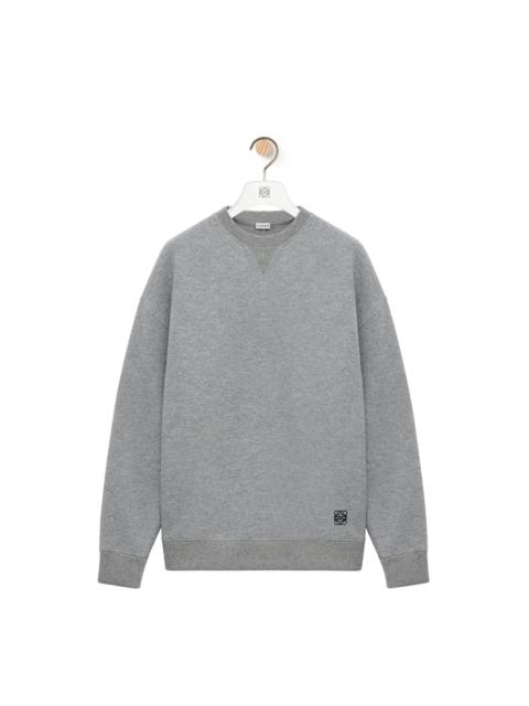 Relaxed fit sweatshirt in cashmere and cotton