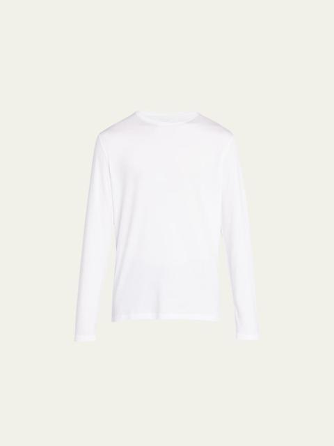 Derek Rose Men's Stretch Long Sleeve Crewneck T-Shirt