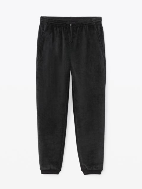 Alexander Wang SWEATPANT IN BONDED VELOUR