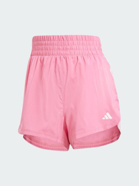 adidas Pacer Training 3-Stripes Woven High-Rise Shorts