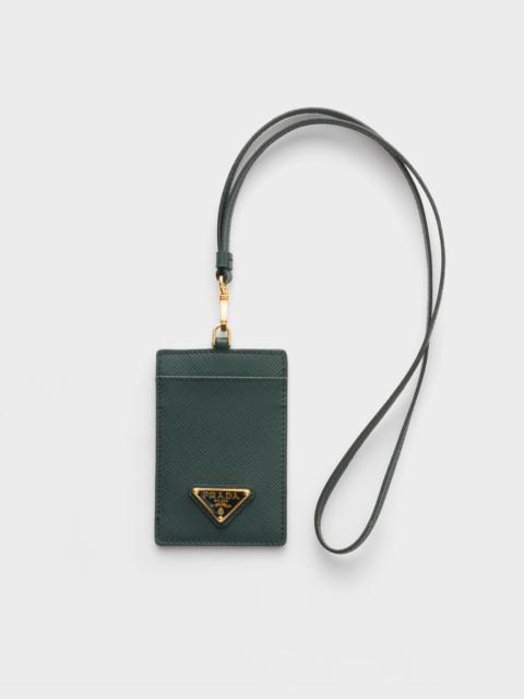 Prada Saffiano Leather Badge Holder