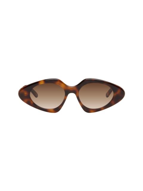 Loewe Brown Triangle Slim Sunglasses