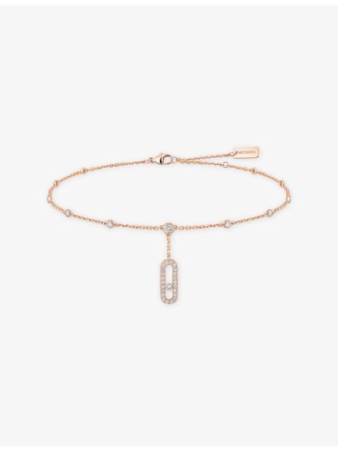 MESSIKA Move Uno 18ct rose-gold and diamond anklet