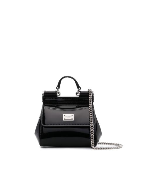 Dolce & Gabbana logo-plaque leather mini bag