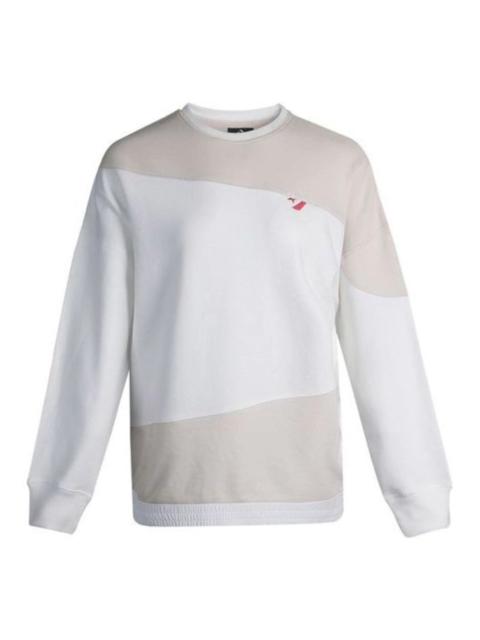 Converse (WMNS) Converse Casual Sweatshirt 'White Pink' 10019789-A03