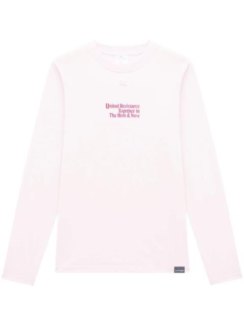courrèges logo-appliqué sweatshirt