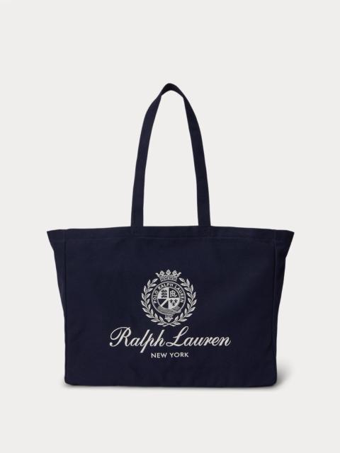 Polo Ralph Lauren Crest-Embroidered Canvas Tote