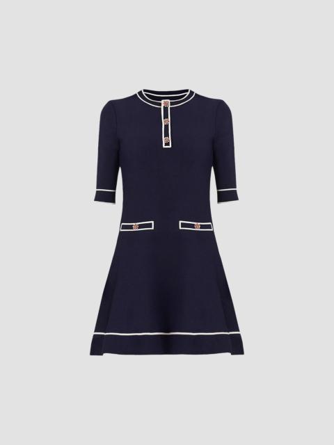 Shoshanna Women's Weston Knit Mini Dress - Navy