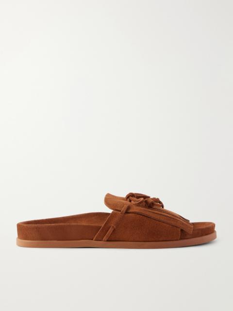 ANCIENT GREEK SANDALS Amfiliki Suede Slide On