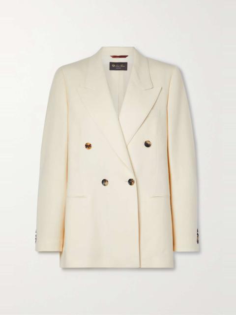 Loro Piana Aurora linen and wool-blend twill blazer