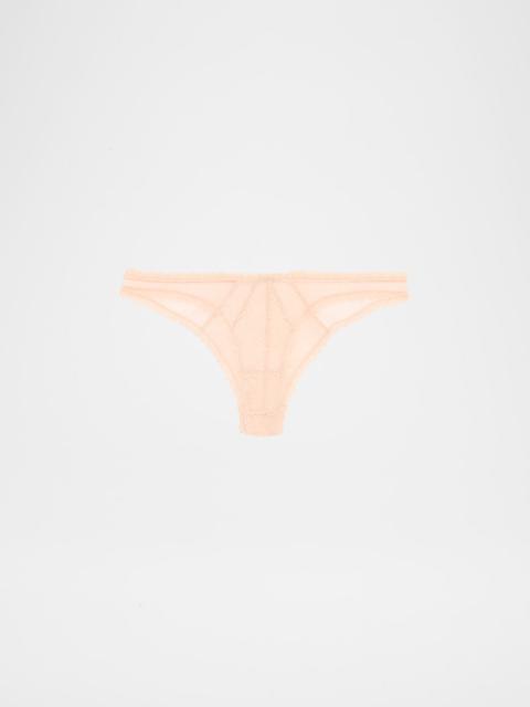 KIKI DE MONTPARNASSE Dahlia Scalloped Floral Lace Panty