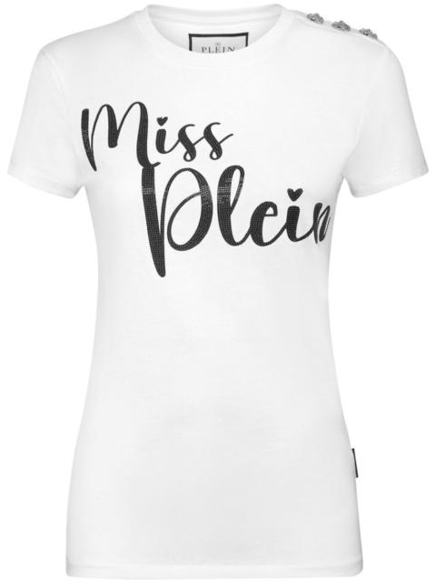 PHILIPP PLEIN slogan-print cotton T-shirt