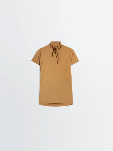 Lemaire SHORT SLEEVE FOULARD TOP IN VISCOSE COTTON JERSEY