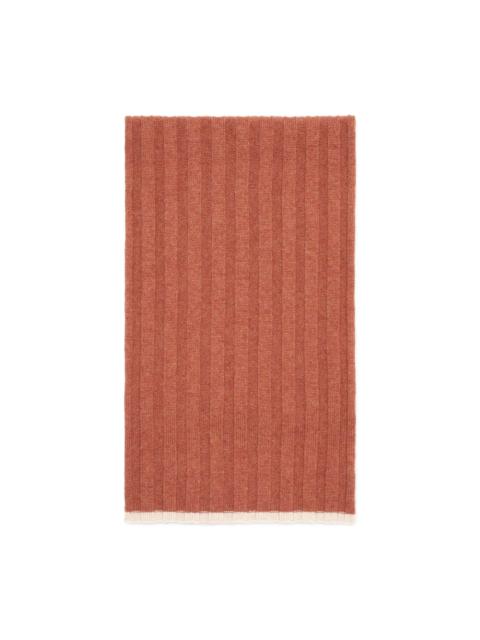 Brunello Cucinelli ribbed-knit scarf