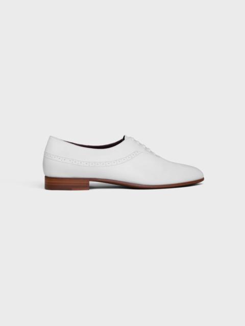 CELINE CELINE AUCOURT PERFORATED OXFORD IN KIDSKIN