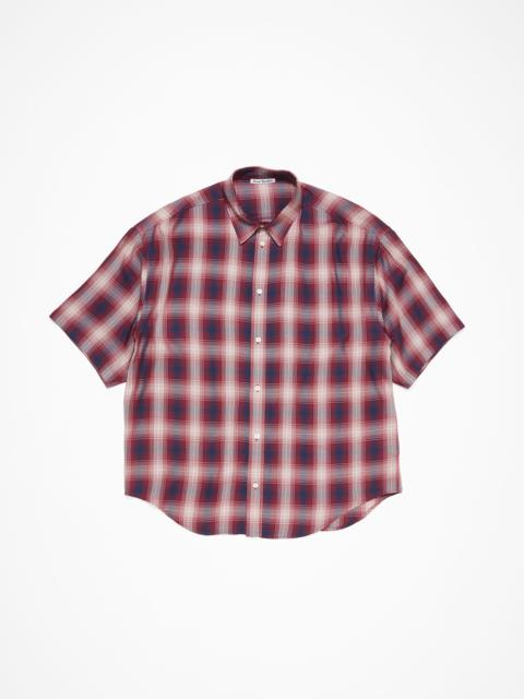 Acne Studios Button-up shirt - Red/blue