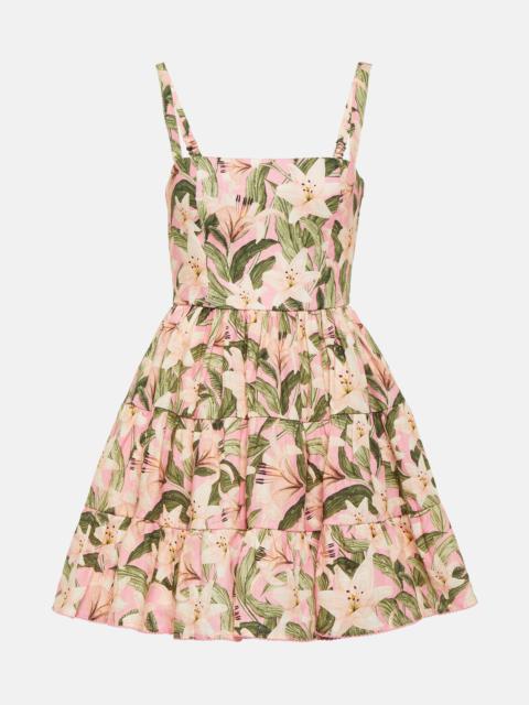 Lima Lirio floral cotton minidress