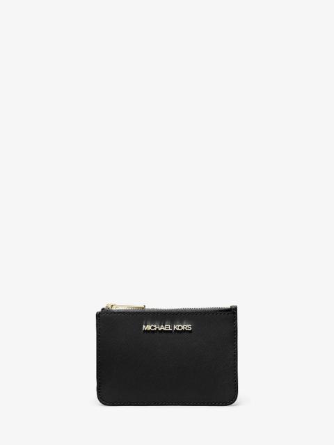 MICHAEL KORS Jet Set Travel Small Saffiano Leather Coin Pouch