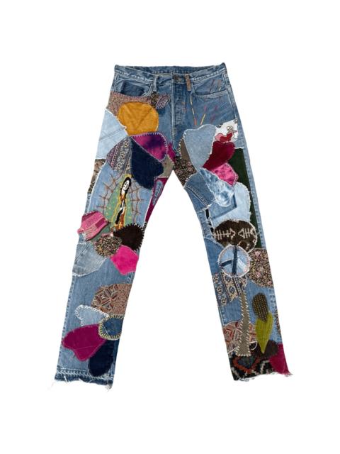 Kapital Hippie Insane Remake Patchwork Jeans "Indigo Multi" KAP074