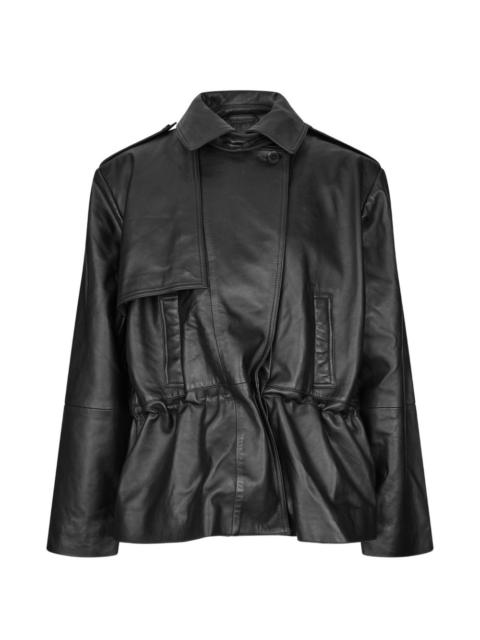 ROTATE peplum leather jacket