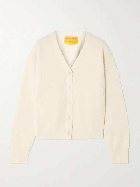 GUEST IN RESIDENCE Collegiate cashmere cardigan Cream