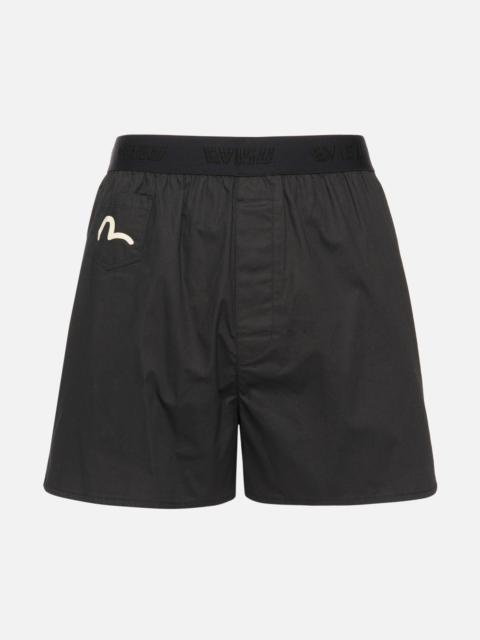 EVISU KOI AND BROCADE-PATTERN DAICOCK PRINT BOXER SHORTS
