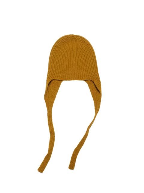 MARGARET HOWELL MHL Ear Flap Hat Soft Spun Wool Mustard