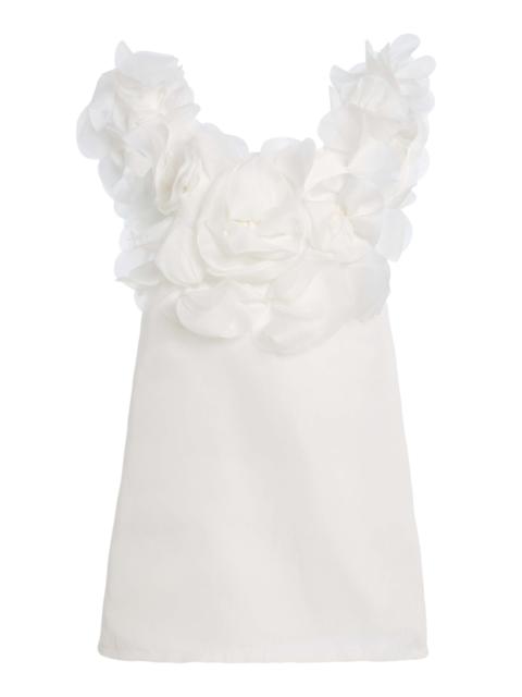 MARLIES GRACE Sofia Organza Mini Dress white