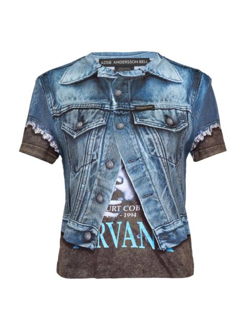 Andersson Bell RVAN Denim Vest Printed T-Shirt