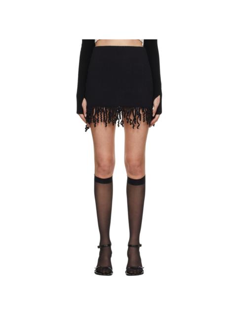 Dion Lee Black Cotton Miniskirt