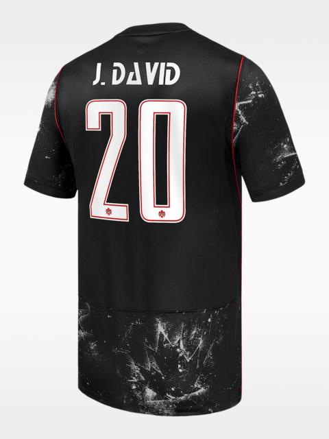 Nike Jonathan David Canada Soccer 2026 Stadium Away Men's Nike Dri-FIT Soccer Jersey