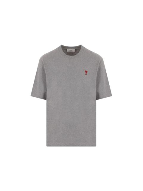 AMI Paris Ami Paris Ami De Coeur Tee Grey